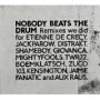 NOBODY BEATS THE DRUM